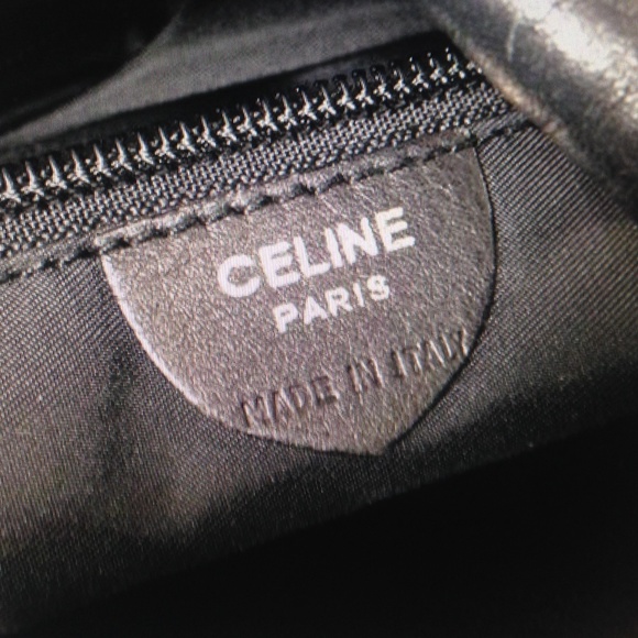 Celine, Rare, Large, Nylon-Leather Trim Handbag - Picture 11 of 16